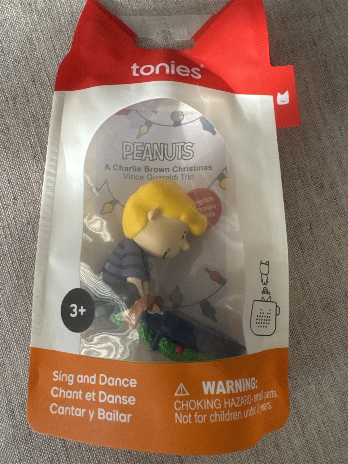 tonies Linus w Piano Figure 3yrs+ Peanuts Charlie Brown Sing & Dance NEW SEALED