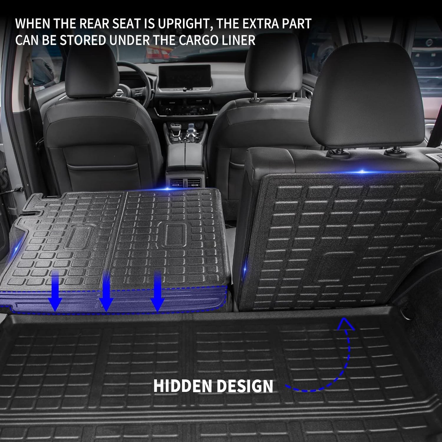 Rongtaod Cargo Mat for Nissan Rogue 2021-2026 Set