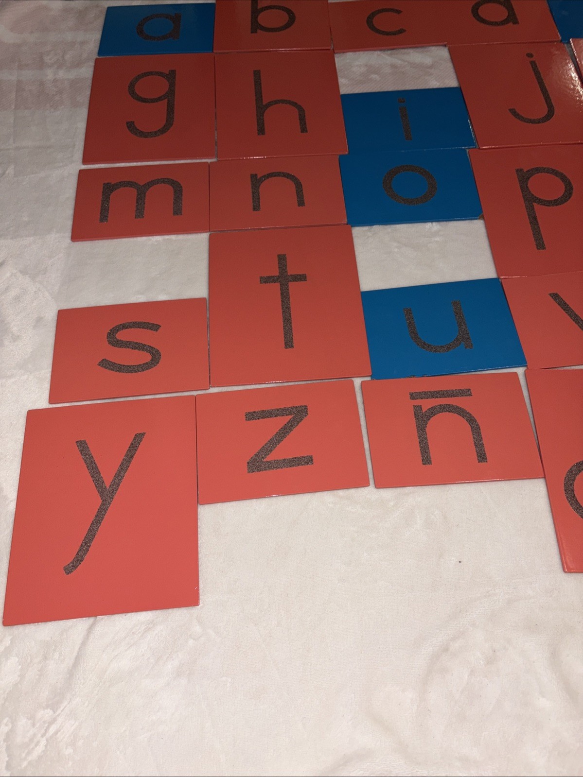 Montessori Sandpaper Letters & Numbers Print Sensorial Tactile Visual Nienhuis