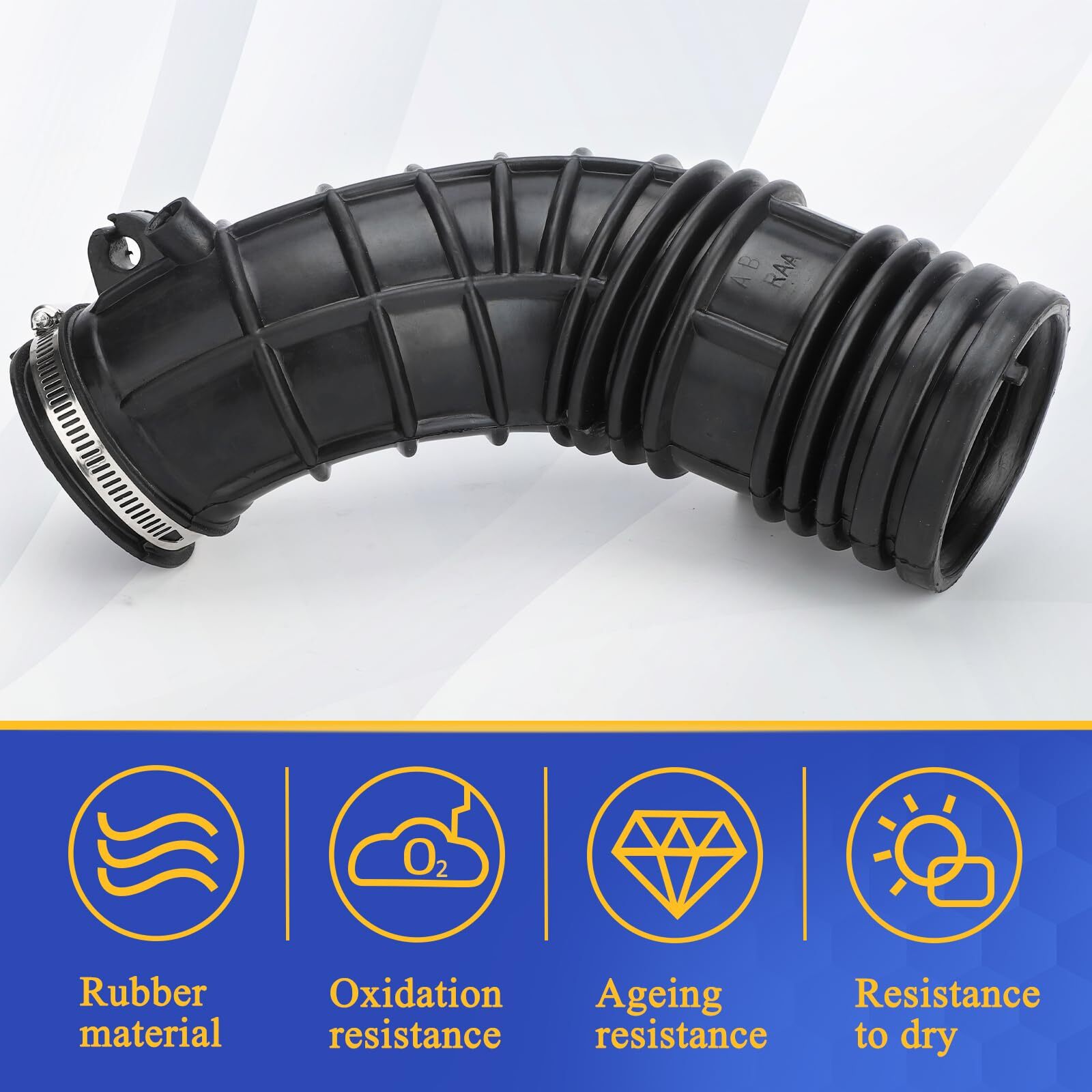 Air Intake Hose Cleaner Tube with Clamps for Honda Accord L4 2.4L 2003 2004 2…