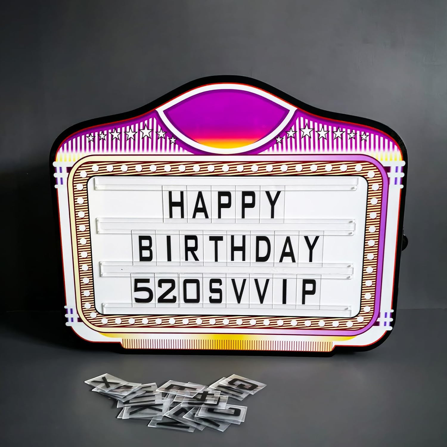 3Set Bottle Service Sign Replacement Cards Bring Letters 2Set（A-Z）Of Numbers 1Se