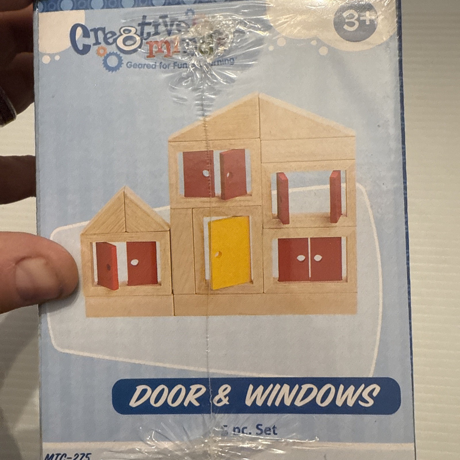 NEW! Marvel Edu., Wood Doors and Windows (Only) 5 Pc Set- Add To Any Block Set!