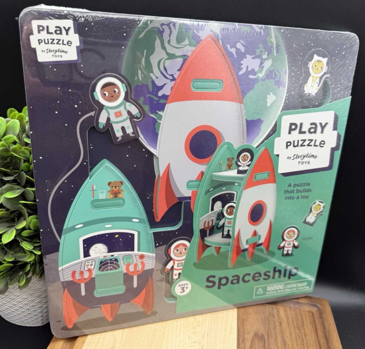 StoryTime Toys – SPACESHIP 3-D Play Puzzle – Build and Play SEALED AND NEW