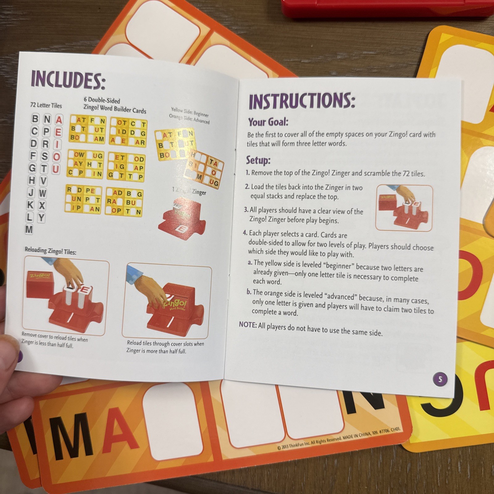 Thinkfun So go! Word Builder Reading And Spelling Game, Grades K-2 VERY GOOD