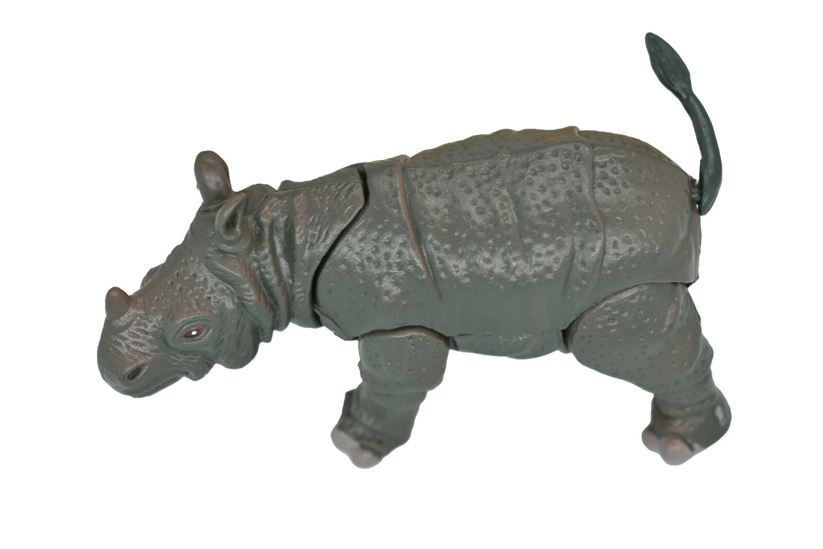 Rhino, Posable Toy Adjustable Model Rhinoceros Plastic 4″ F059