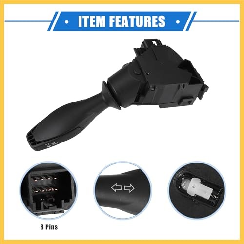 Car Turn Signal Switch Compatible for Ford Fiesta VI 2008-2009, Durable