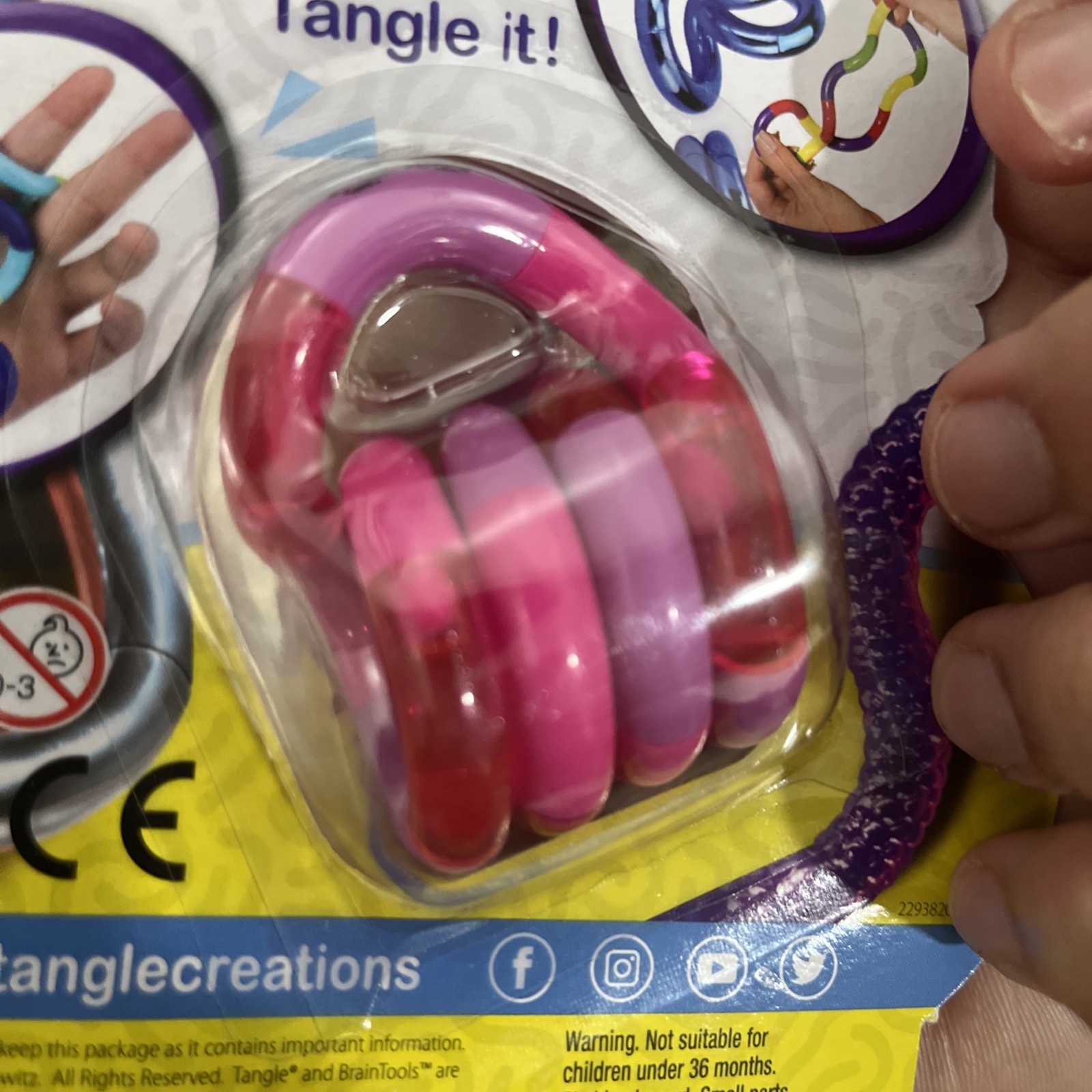 NEE Tangle Fidget Stress ADHD Autism Sensory Toy Twist Shape