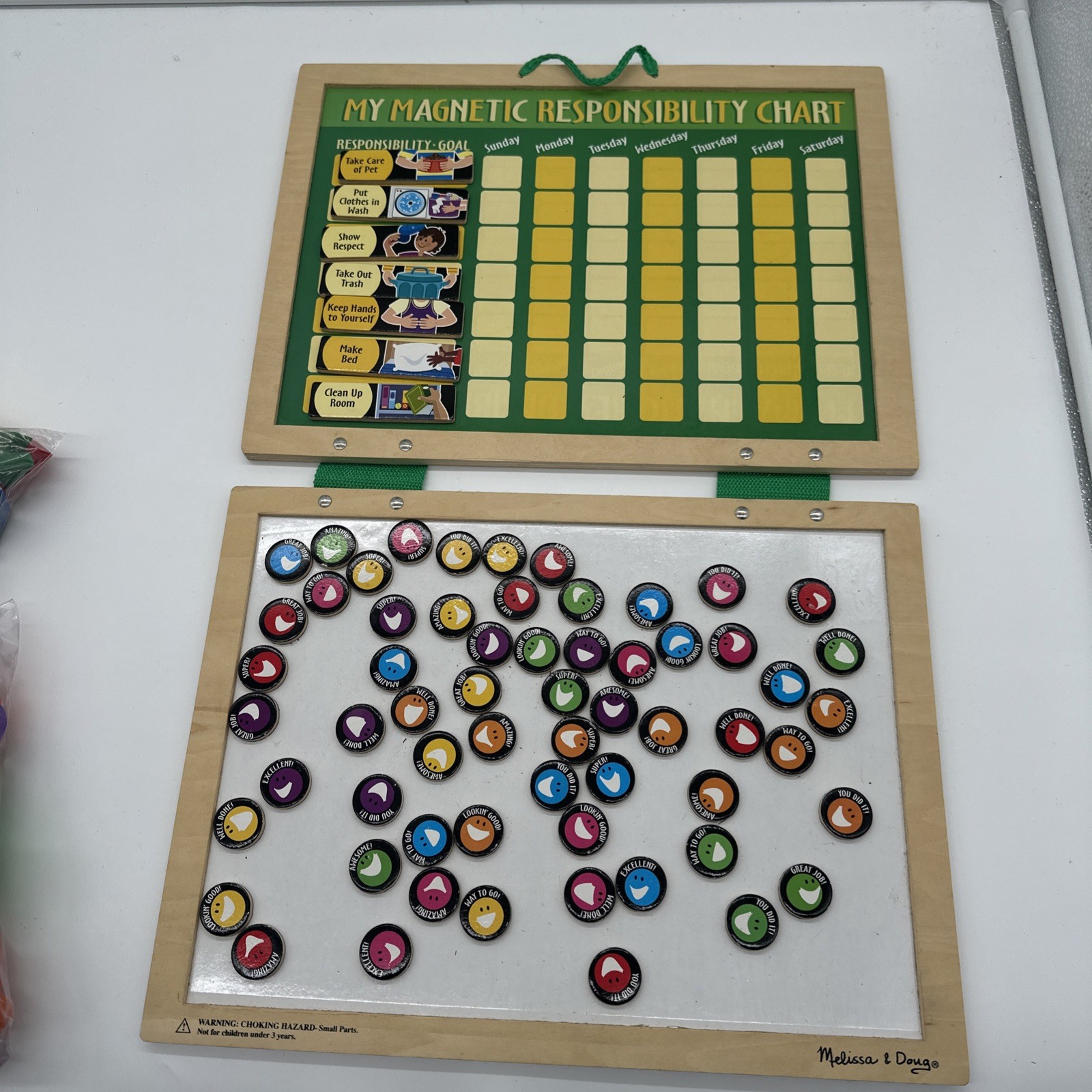 Melissa & Doug My Magnetic Responsibility Chart Multicolor Magnet Not Complete