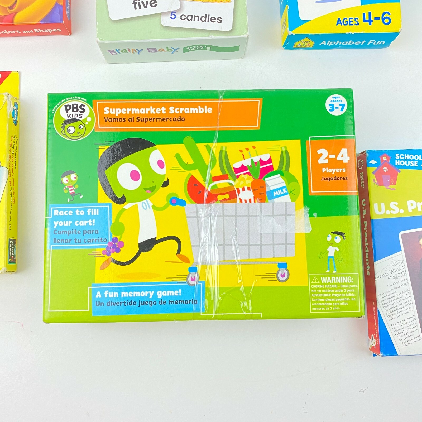 Educational Flash Cards (Lot of 10 Decks) Old Maid Colors Shapes Counting MORE!