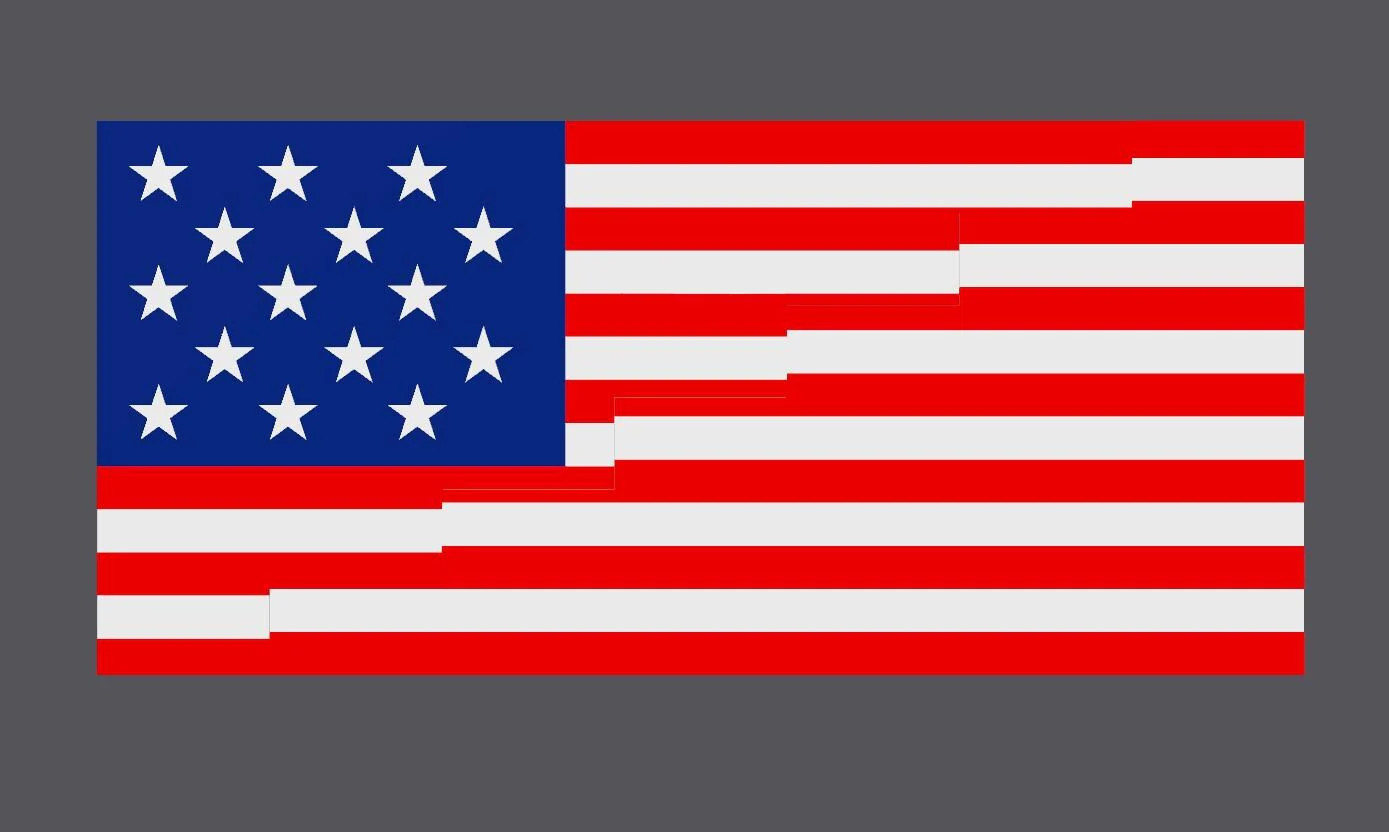 1977 American Flag Dissection Puzzle – Mind Bending Puzzle with 13 or 15