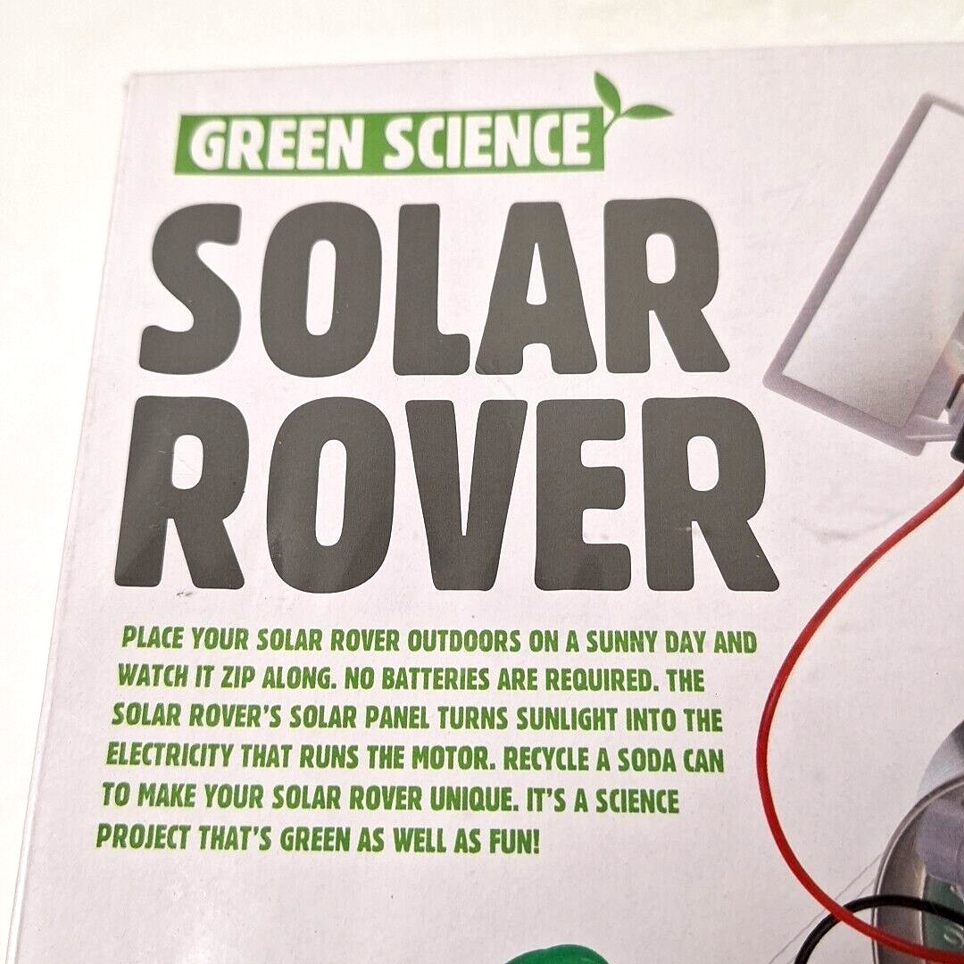 Green Science Solar Rover Kidz Labs 4M STEM Toy Solar Powered Car Assembly Kit