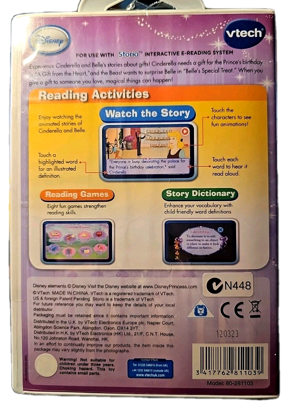 Vtech Storio E-Reading System – Disney Princess – 3-5 yrs – New & Sealed