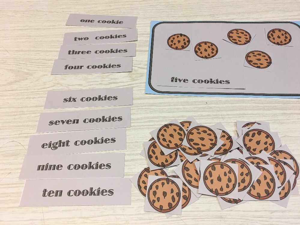 Cookie Counting – Laminated Activity Set – Teaching Supplies