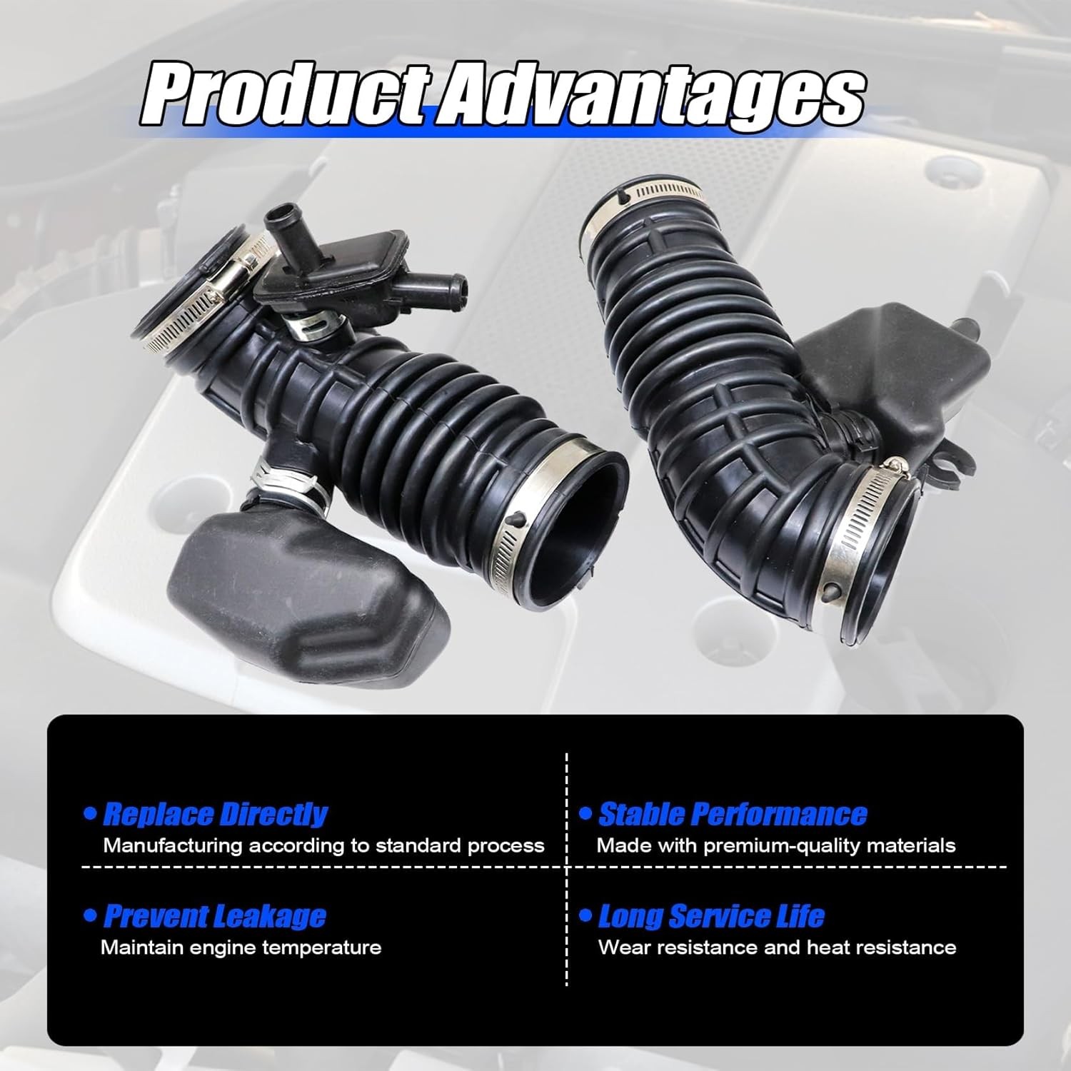 3.5L Engine Air Intake Hose Compatible with Infiniti FX35 Base Sport 2009-2012