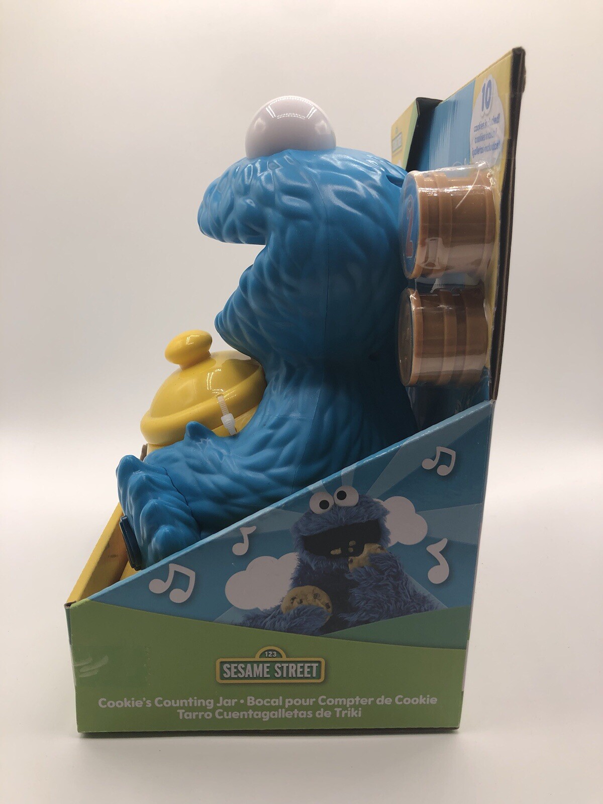 Sesame Street Cookie Monster’s Counting Jar Activity Toy +2 Yrs 12 pieces ￼3AAA