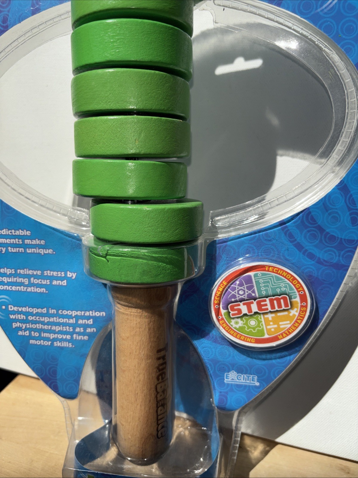 True Balance Coordination STEM Wooden Game Green Fine Motor Skills By Excite NEW