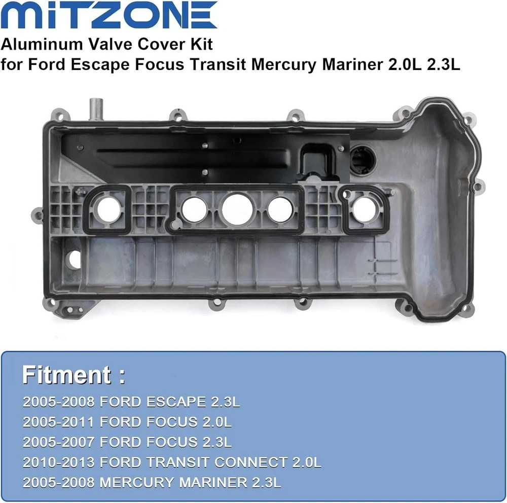 Upgrade Aluminium Valve Cover compatible with 2005-2013 Ford Focus Escape