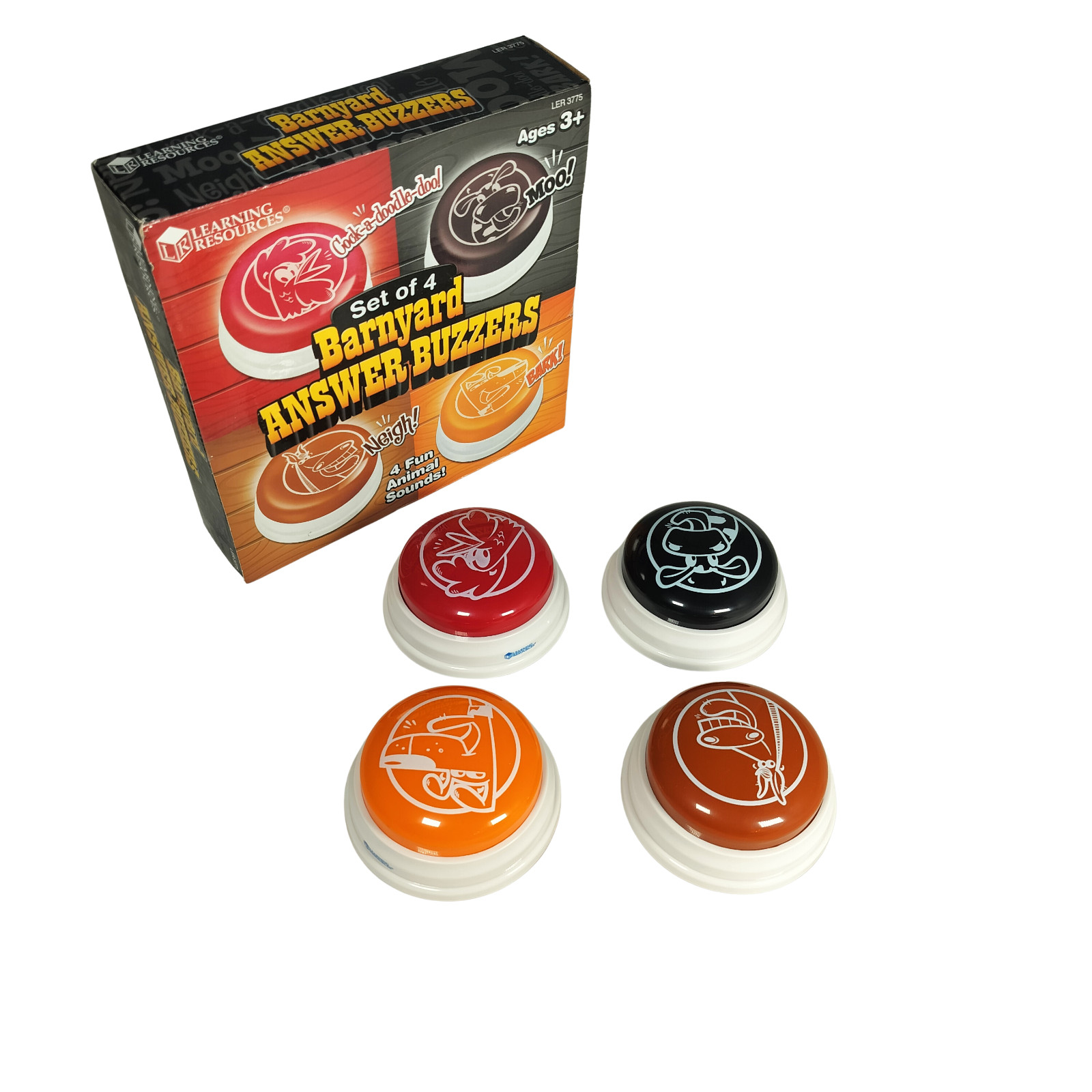 Barnyard Answer Buzzers in Box Teaching Education Game All Tested and Working