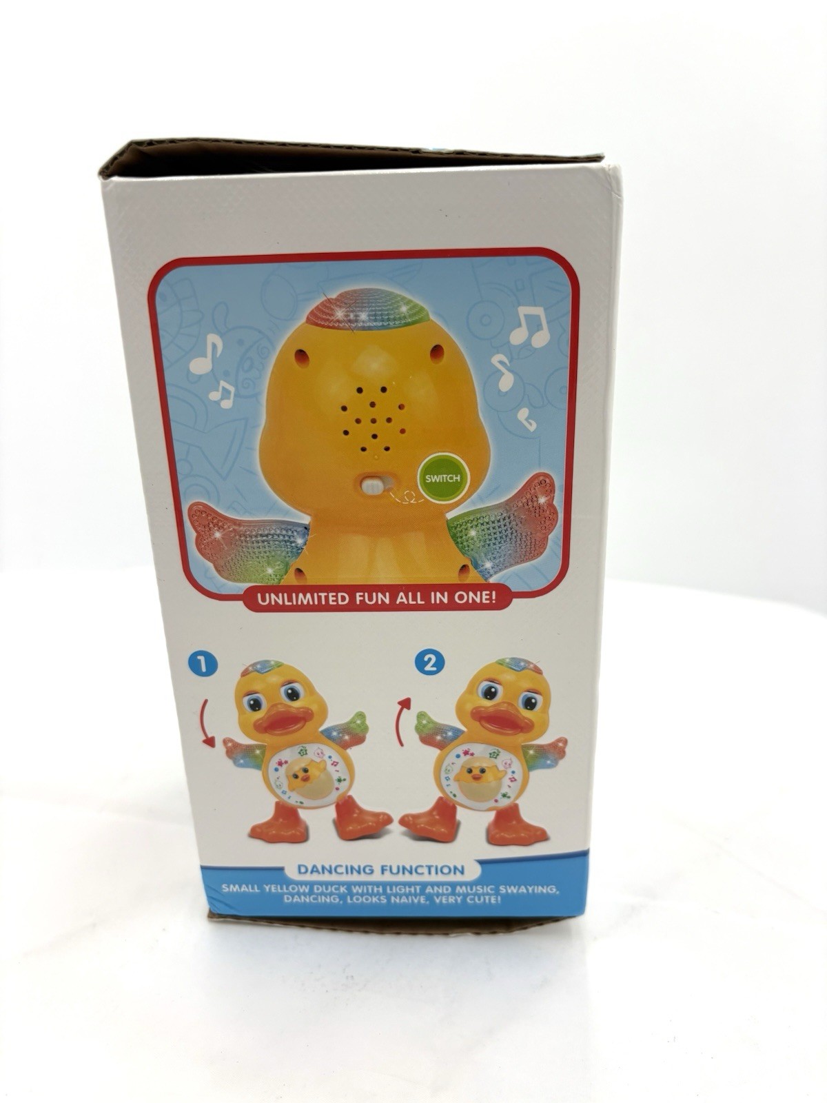 Electronic Toys Dancing Duck Funny Blink Eyes Flashing Light Shake the Body Cute