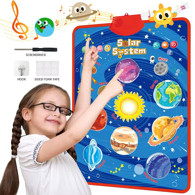 Electronic English Alphabet Wall Chart Talking ABC Letters 123S Music Poster Edu