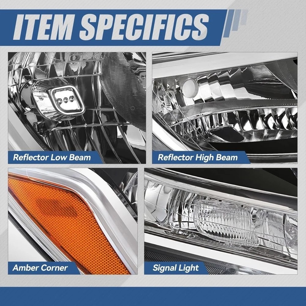 factory Style Headlight Assembly Headlamp Compatible with Nissan Pathfinder 2…