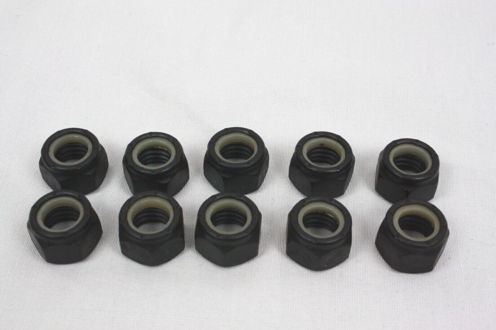 250 PACK Nylon Insert Lock Hex Nut 7/16″-14 Coarse Grade 8 Steel 10-Nuts
