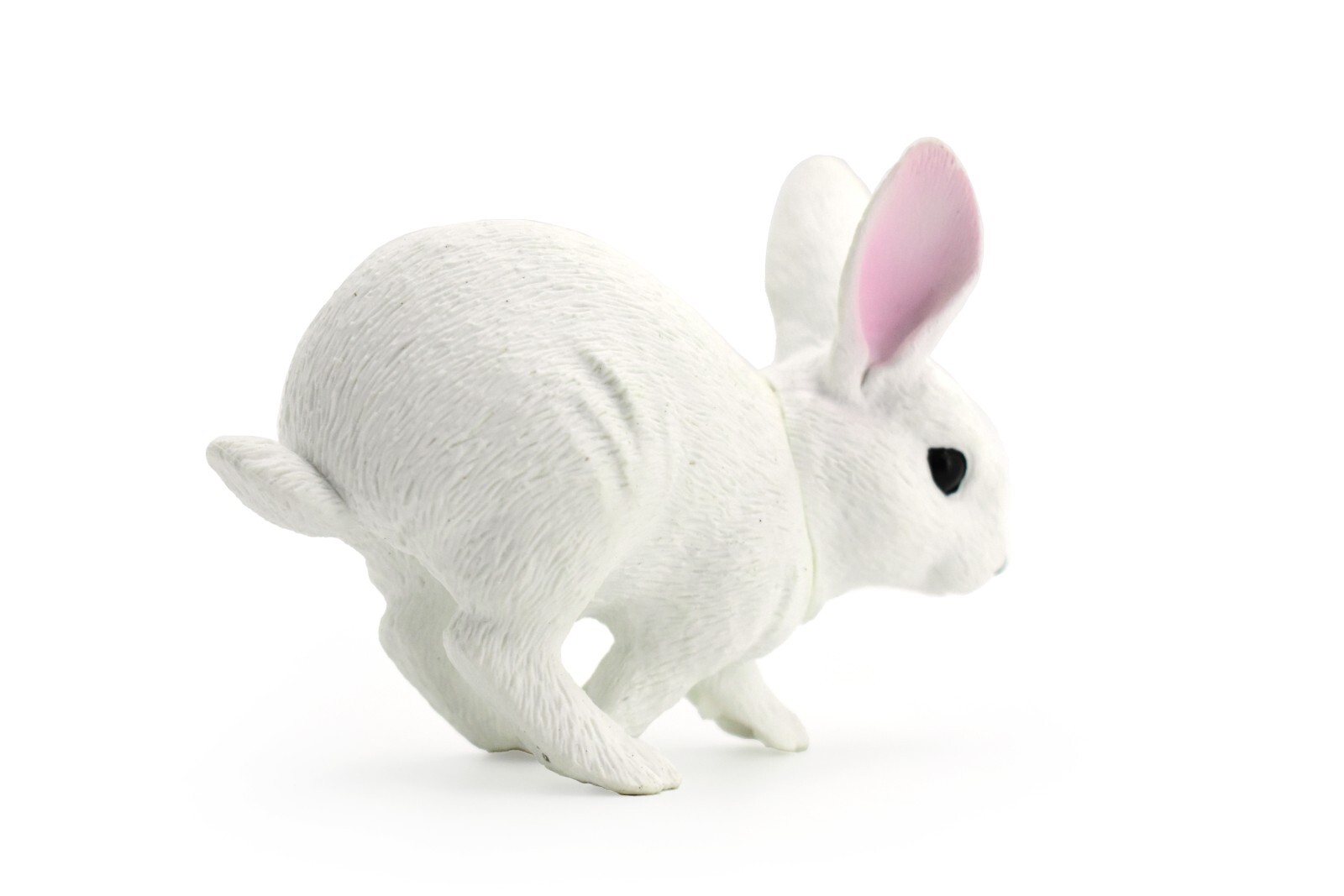 Rabbit White Realistic Small Toy Model Plastic Replica Animal Gift 4″ OK22