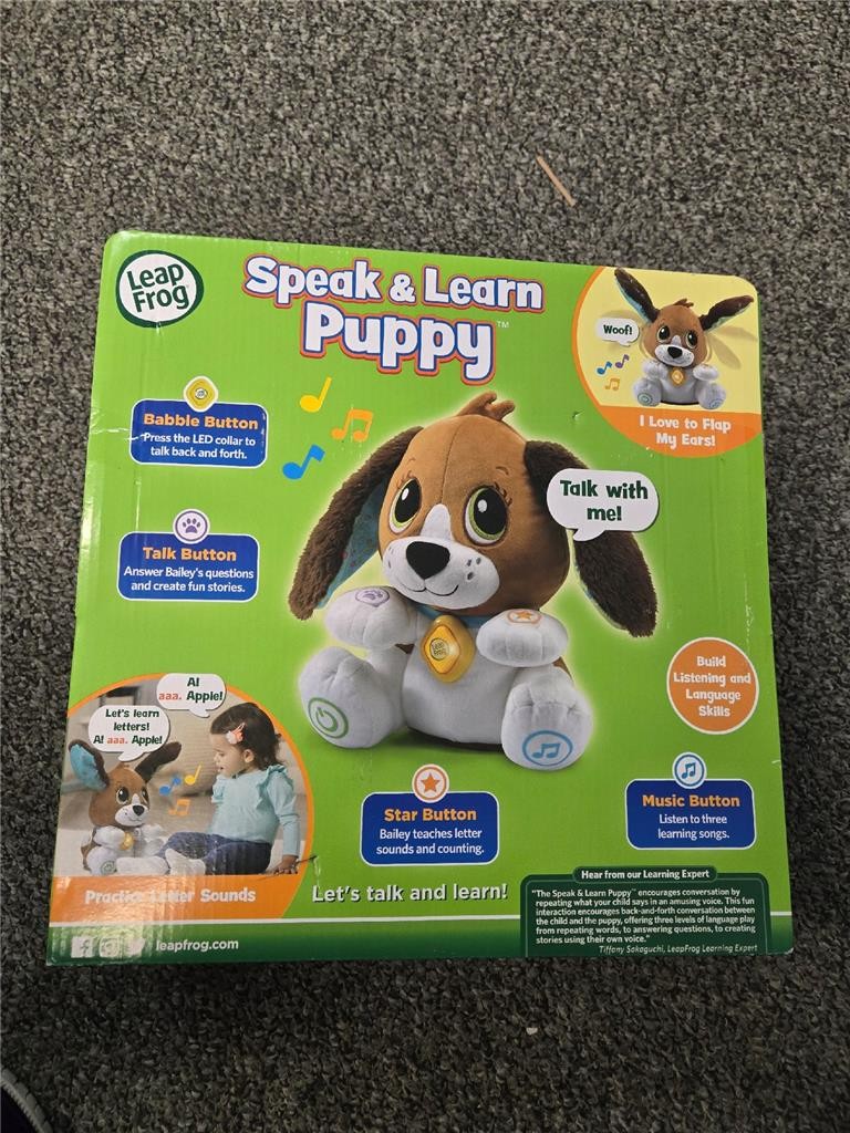 -= Leap Frog Speak And Learn Puppy Talk & Discover Ages 12 Months + NEW