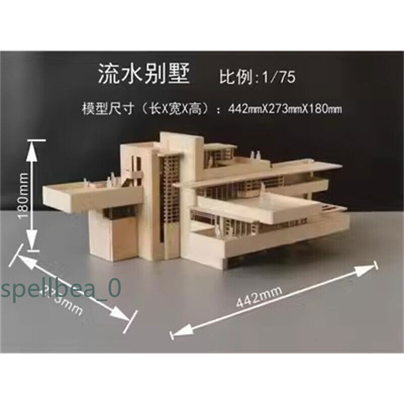 1:75 1:100 Villa 3D Wooden DIY Building Model Kits Assembly Kits Set Toys Gift