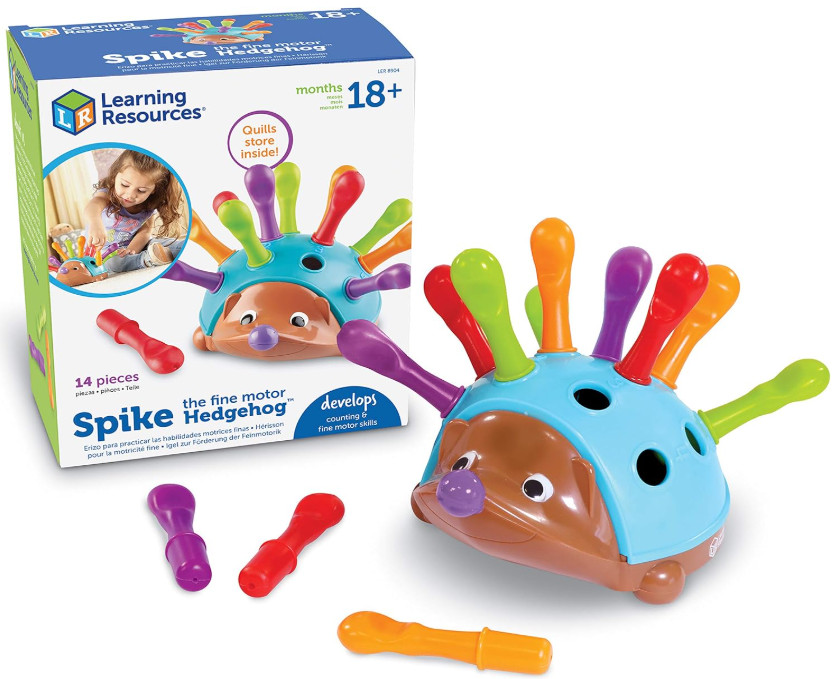 Learning Resources Spike Hedgehog: Montessori Toy for Fine Motor Development