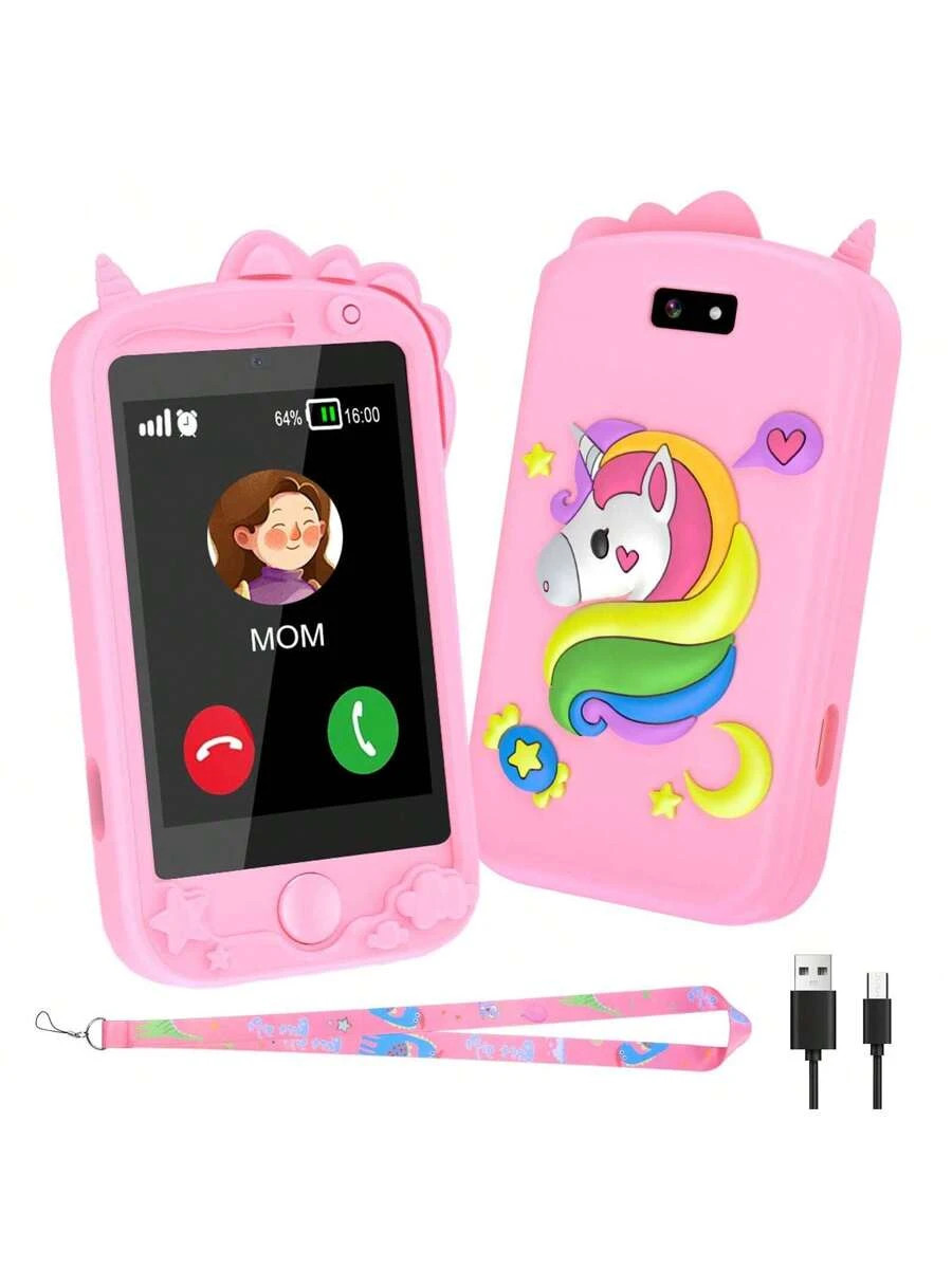 Kids Smart Phone Learning Toy 2.8″ Touchscreen Games Music Video Age 3-12