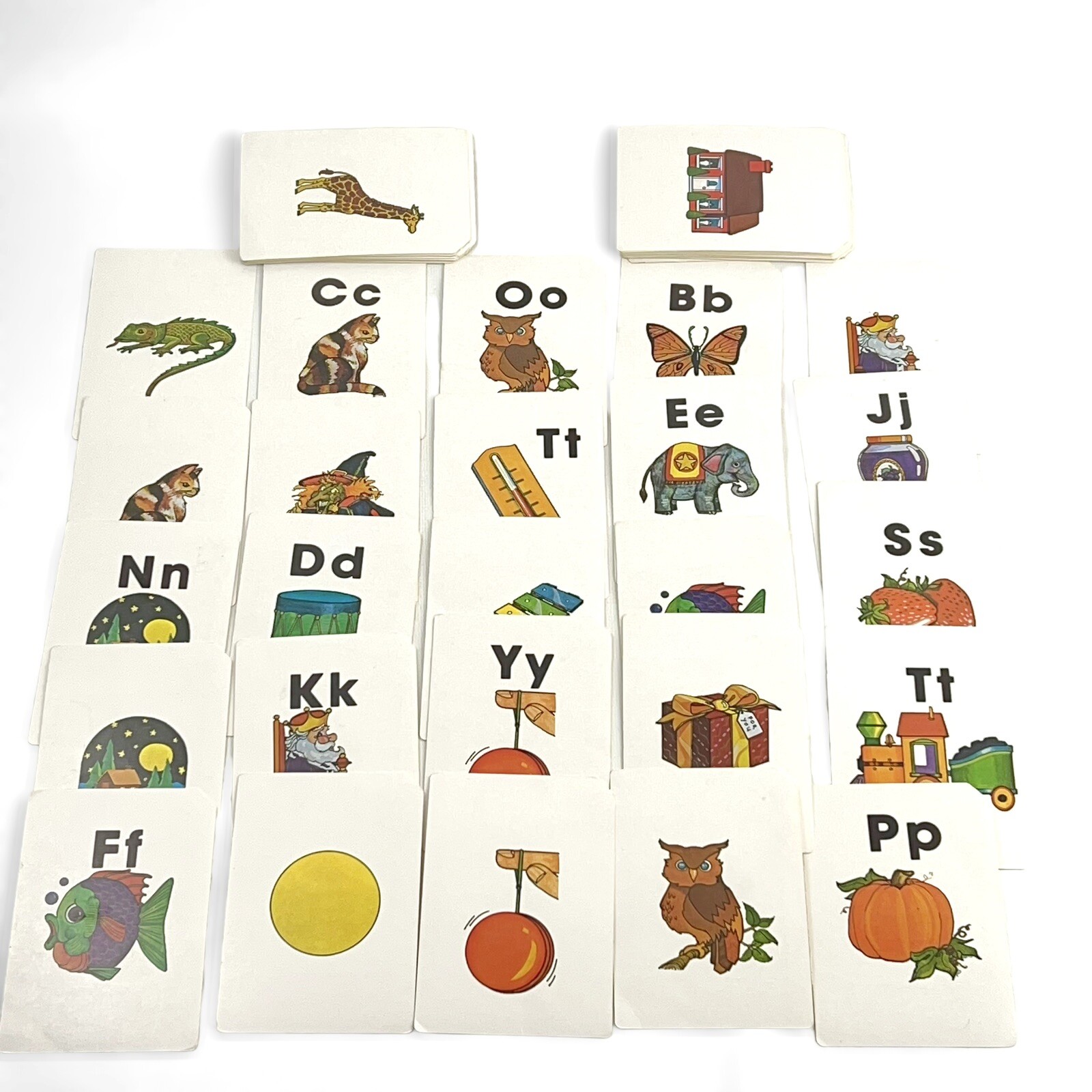 VINTAGE 1983 TOYS R US GEOFFREY Number & PICTURE FLASH CARDS