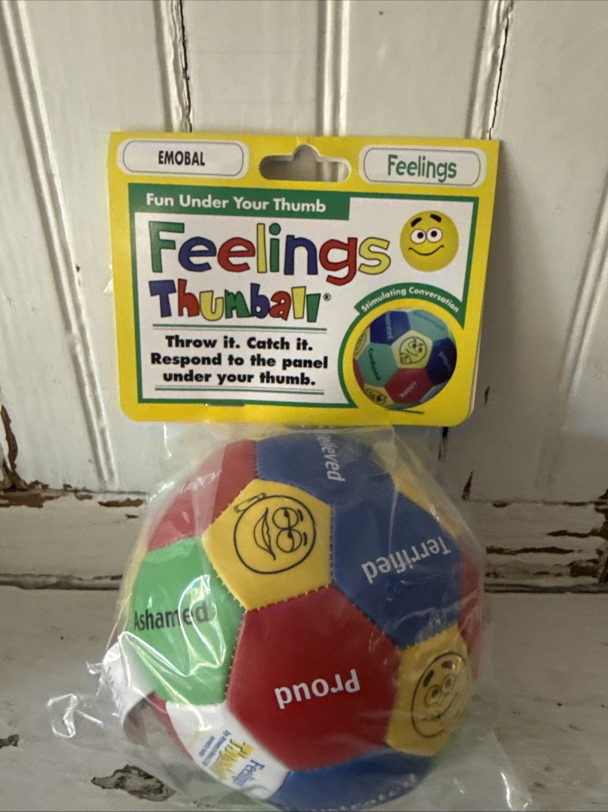 New Feelings Thumball Soft Toy Teaching Emotional Stimulation Autism Emobal Ball