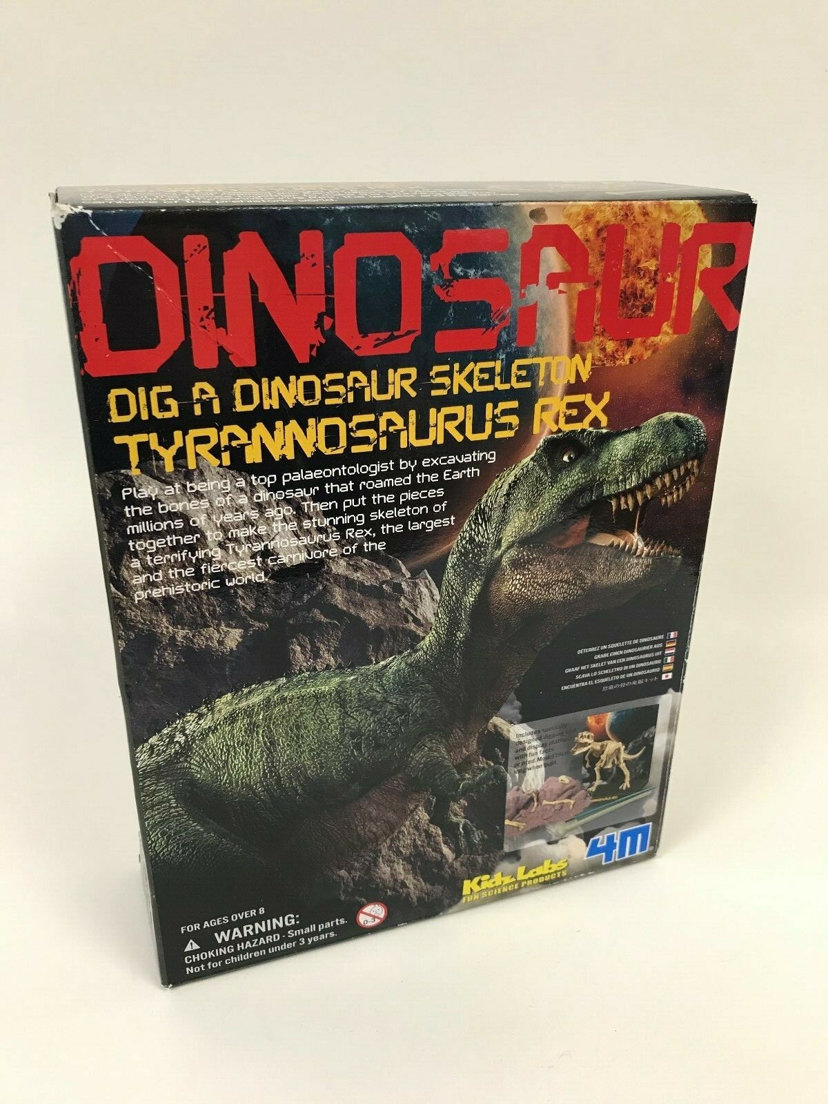 DIG A DINOSAUR SKELETON TYRANNOSAURUS T-REX 4M EXCAVATION KIT NEW!!!!