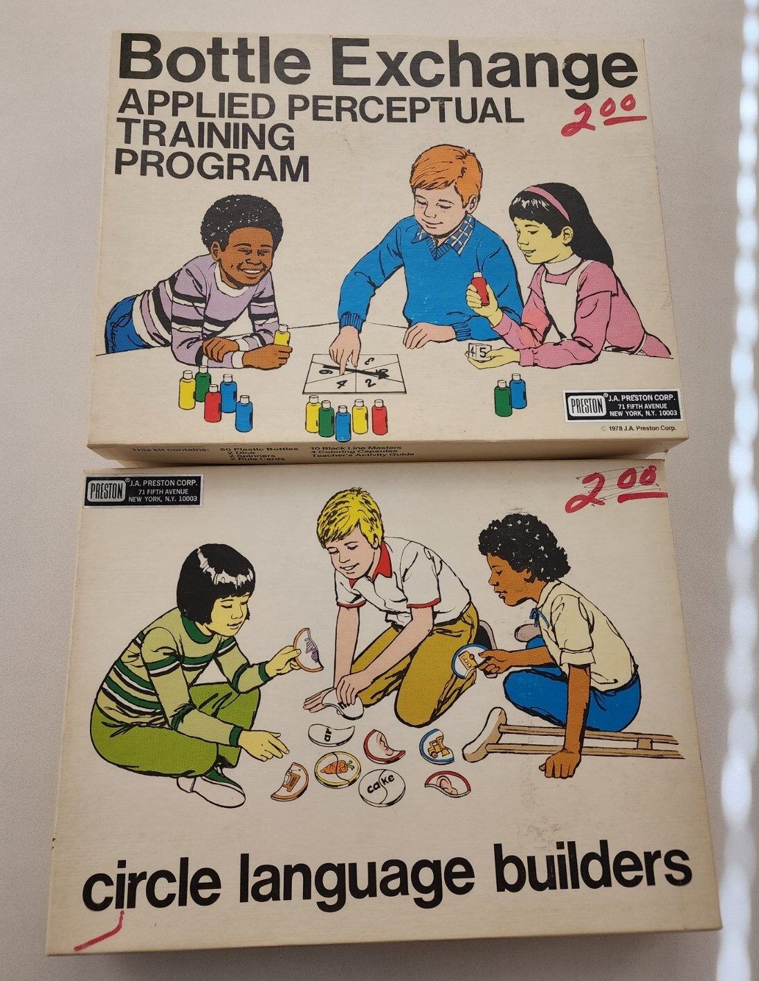1978 J.A. Preston Corp. Bottle Exchange & Circle Language Builder 4943C 4951
