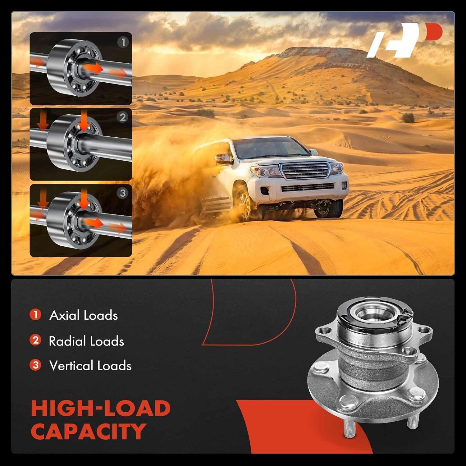 A-Premium Rear Wheel Bearing Hub Mitsubishi Outlander
