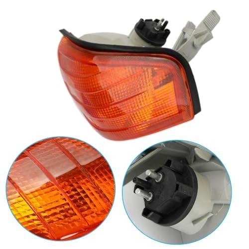 Front Left Corner Light Compatible with Mercedes Amber Lens Left Driver Side