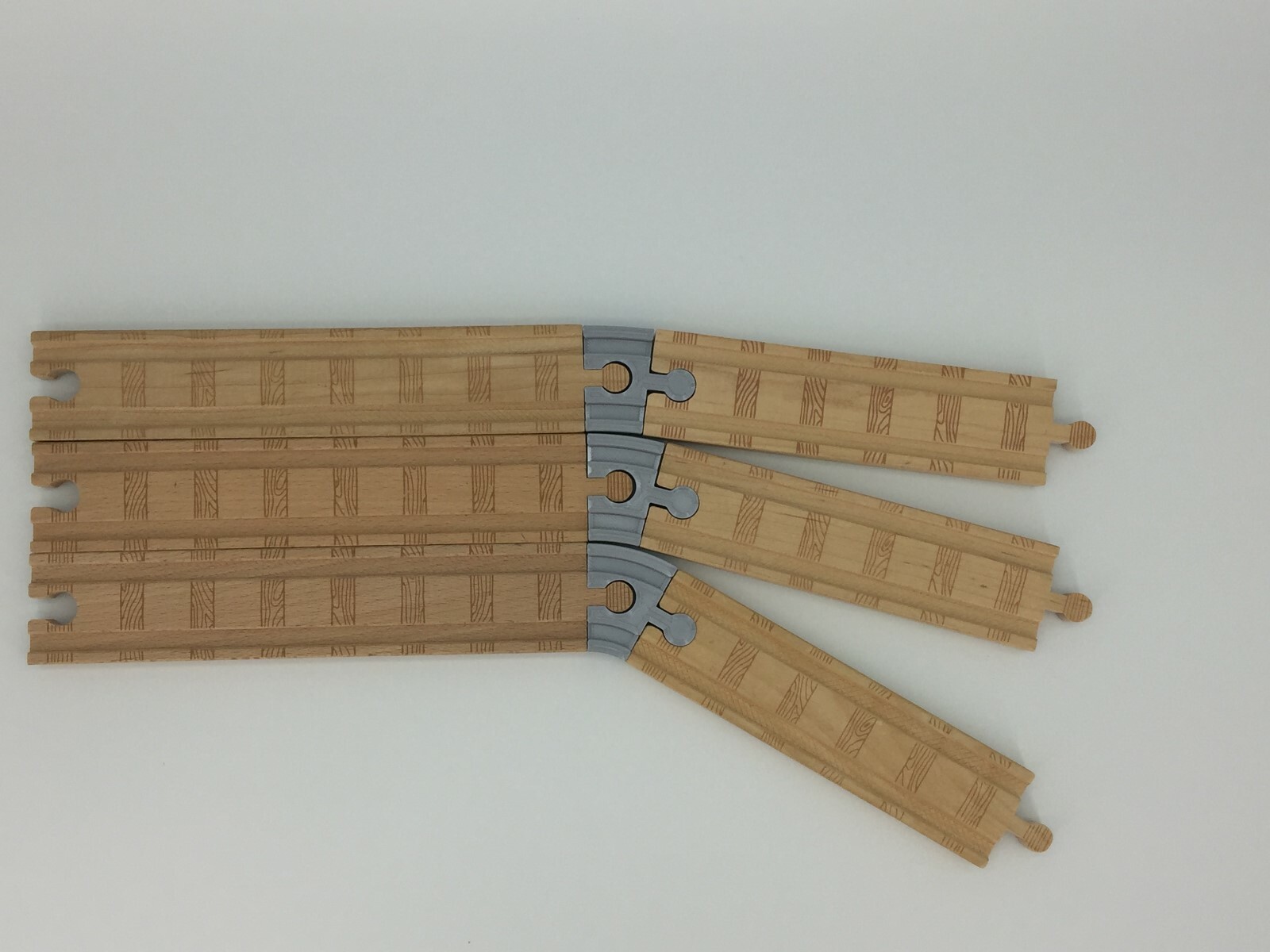 PROBLEM SOLVED! (3) Wooden Train Curve Tracks STRESS RELIEF Thomas Brio IKEA USA