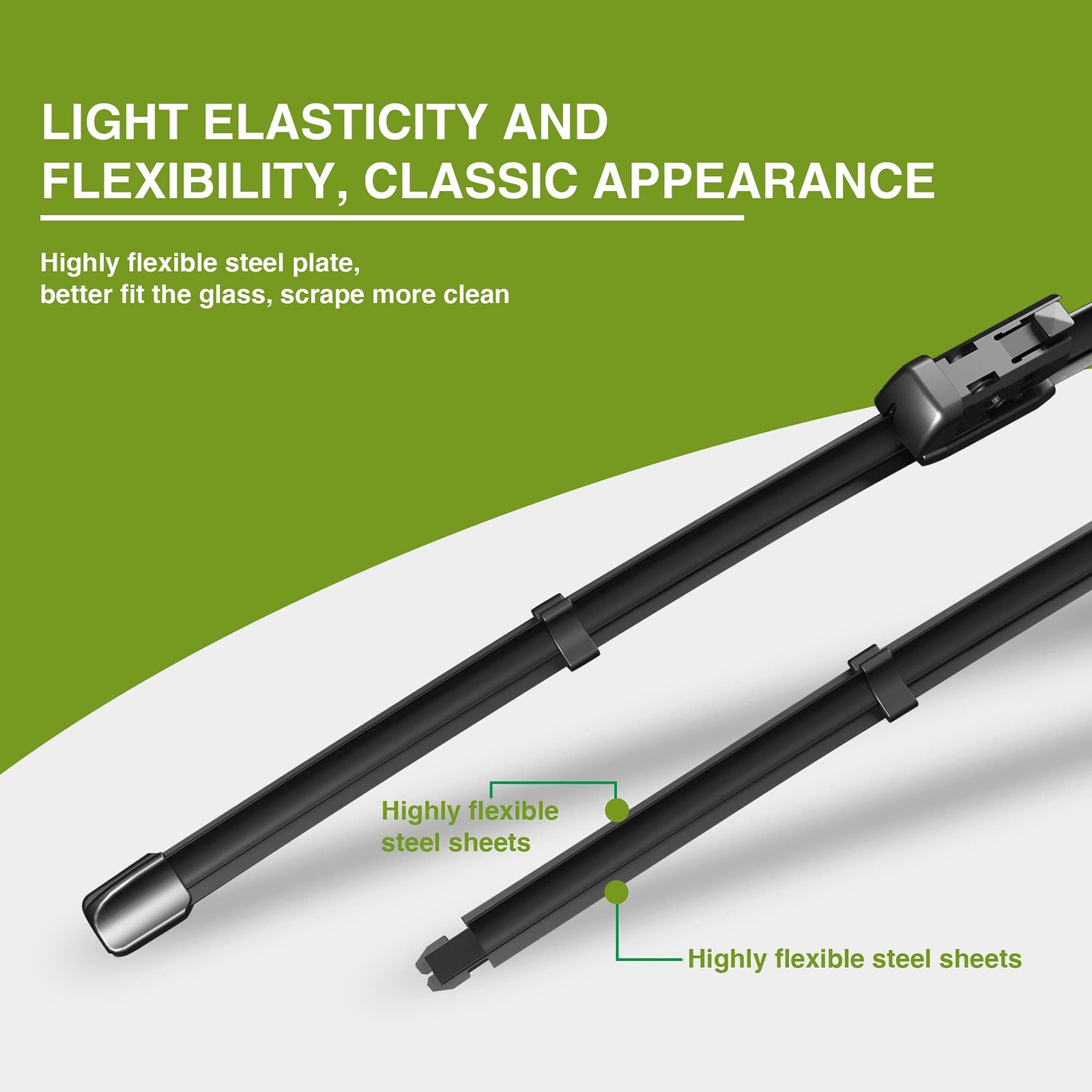 Factory Windshield Wiper Blade Set 24″+20″ (Top Lock 16mm, Set of 2) Fits Aud…