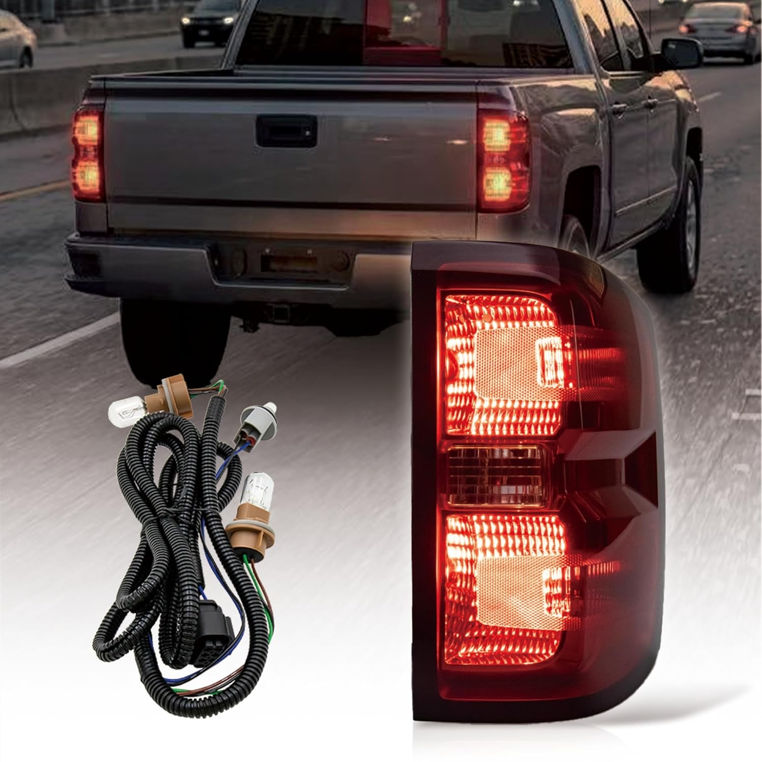 Chevy Rear Tail Light Assembly Compatible 2014 2015 Chevrolet Tail Light Parts