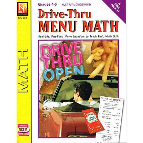 Drive-Thru Menu Math: Multiply & Divide Money, Grades 4-6