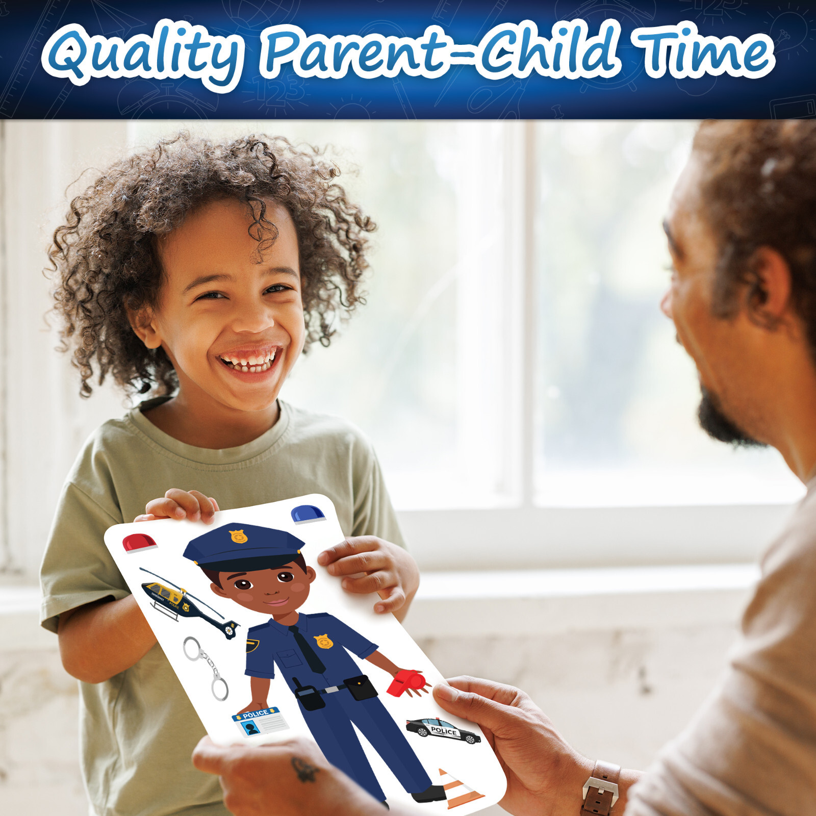 Large & Durable Reusable Sticker Book + 4 Large Dress Up Dolls (2 Boys/2 Girls)
