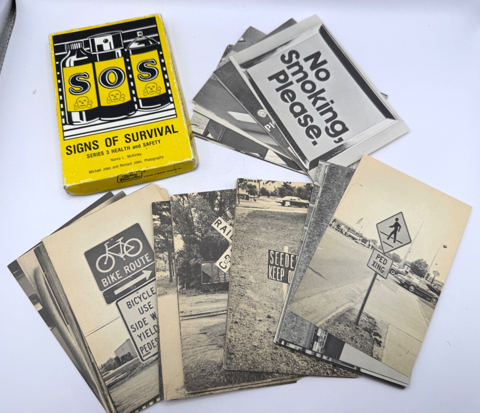 RARE Vintage SOS Signs of Survival, Series 3, Health & Safety Flash Cards
