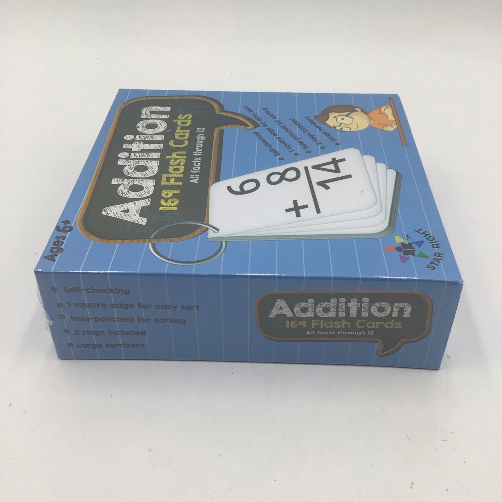 NEW Star Right Education Addition Flash Cards – 169 Sealed Cards for Ages 0-12