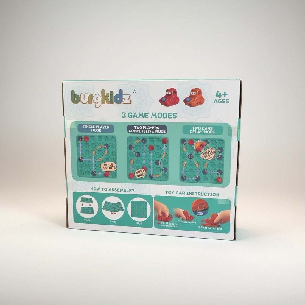 BURGKIDZ Logical Road Builder STEM Board Game Large Educational Toy New