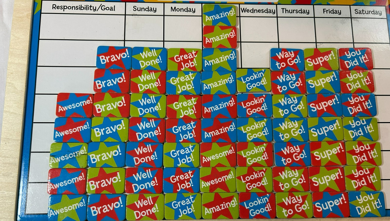 Melissa & Doug My Magnetic Responsibility Chart Educational Magnet Toy
