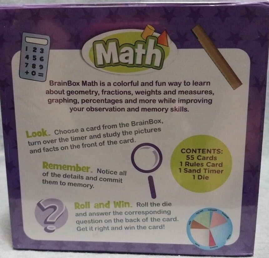 Mindware Brain Box Math game age 8+ NEW IN BOX-FACTORY SEALED