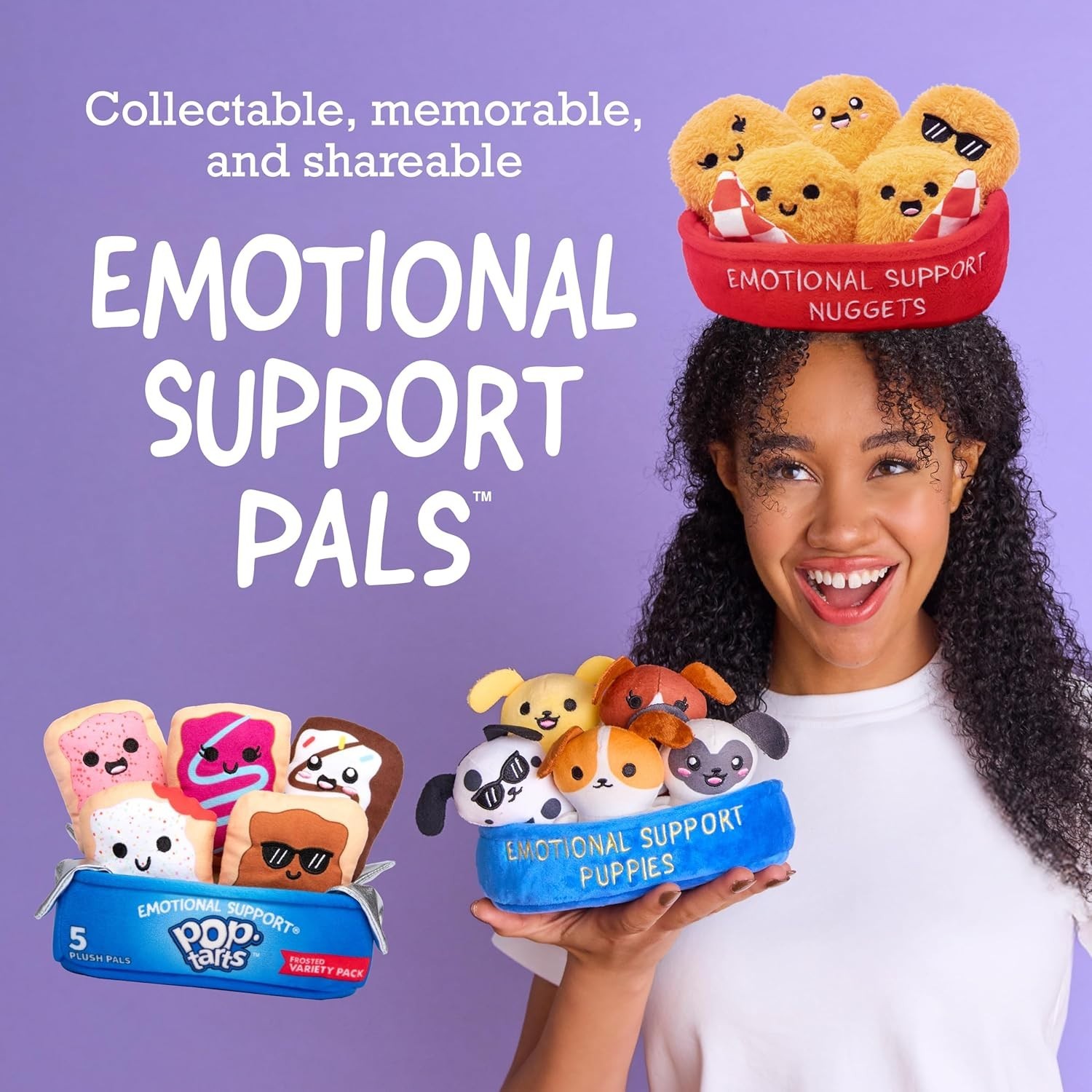 NEW Emotional Support School Supplies Stuffed Squishy Toys with Carrying Basket