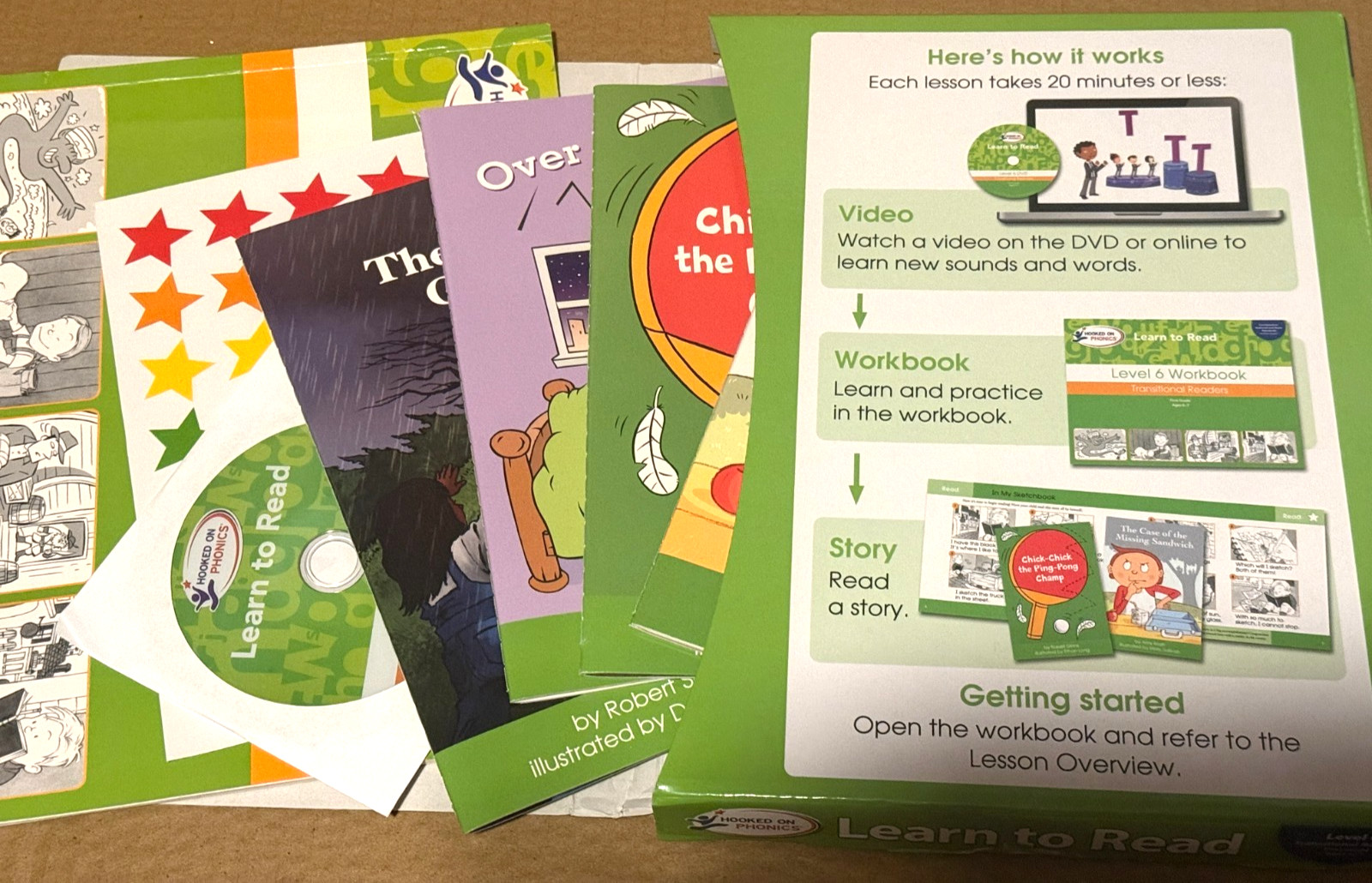 Hooked on Phonics Learn to Read Level 5 and 6 Ages 6 to 7