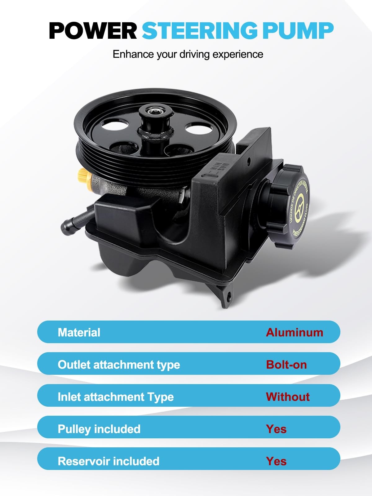 TAUTOY Power Steering Pump For Ford Focus 2006-2011 2.0L